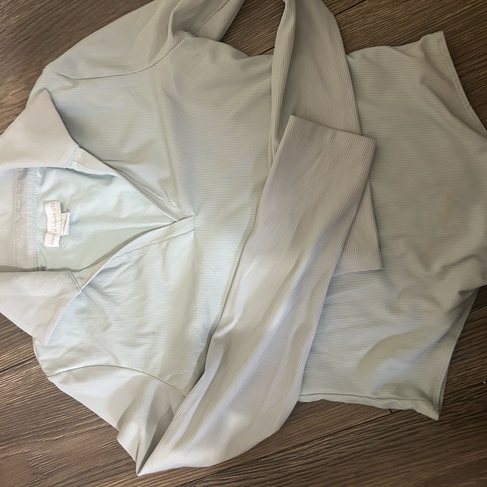 House of Harlow Light Blue Button-Up Shirt